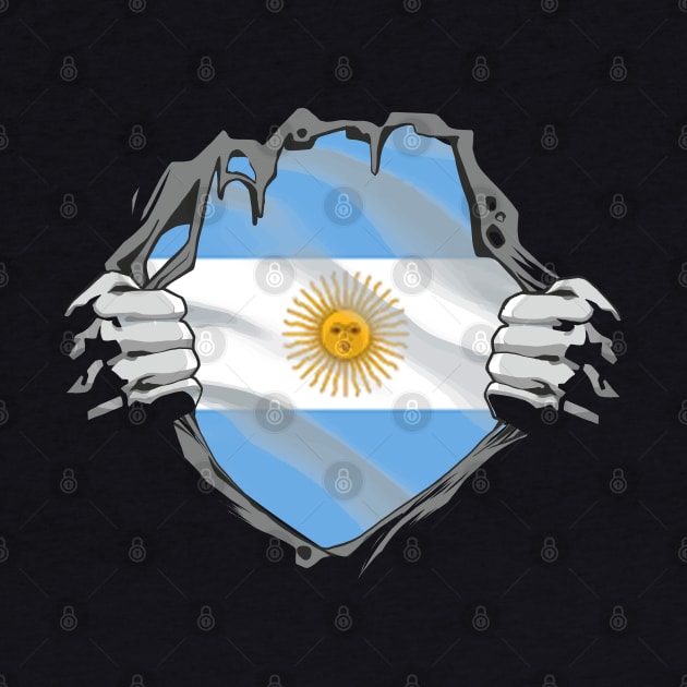 Proud Argentina Flag, Argentina gift heritage, Argentinian girl Boy Friend by JayD World